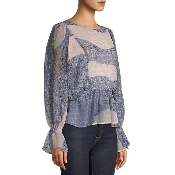 BB Dakota​Easy Breezy Patchwork Floral-Print Top - Picture 7 of 16